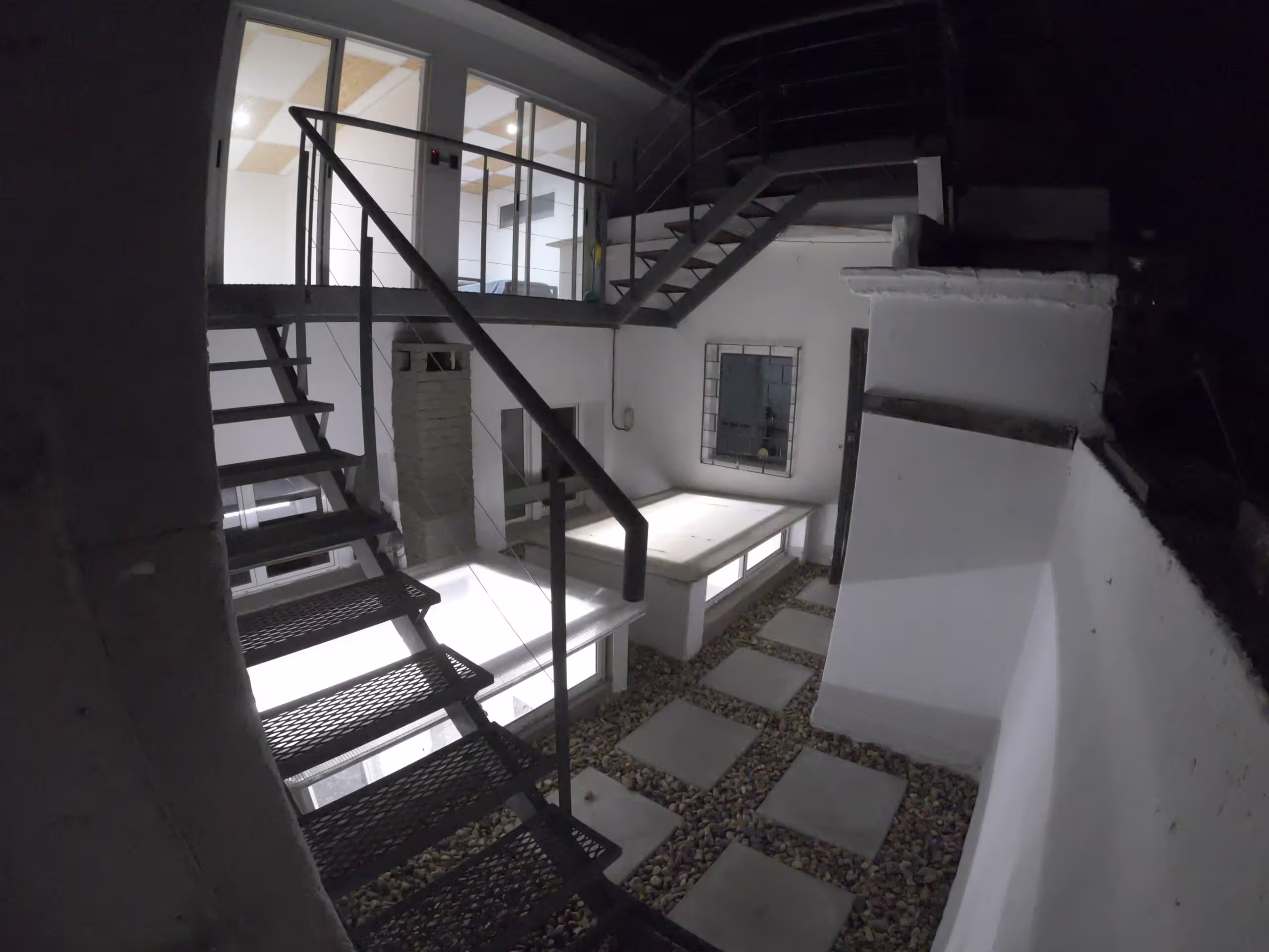 casa durante la noche